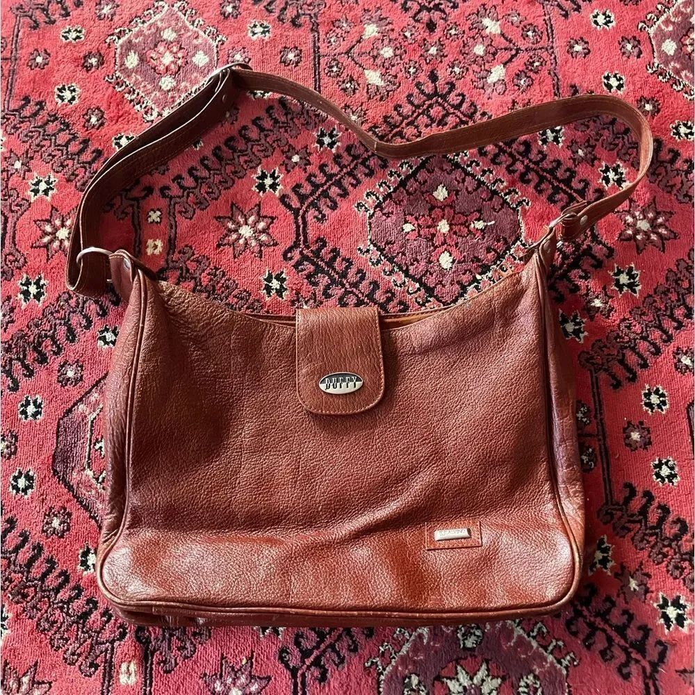 Vintage Calvino Duffy shoulder Bag | faux leather